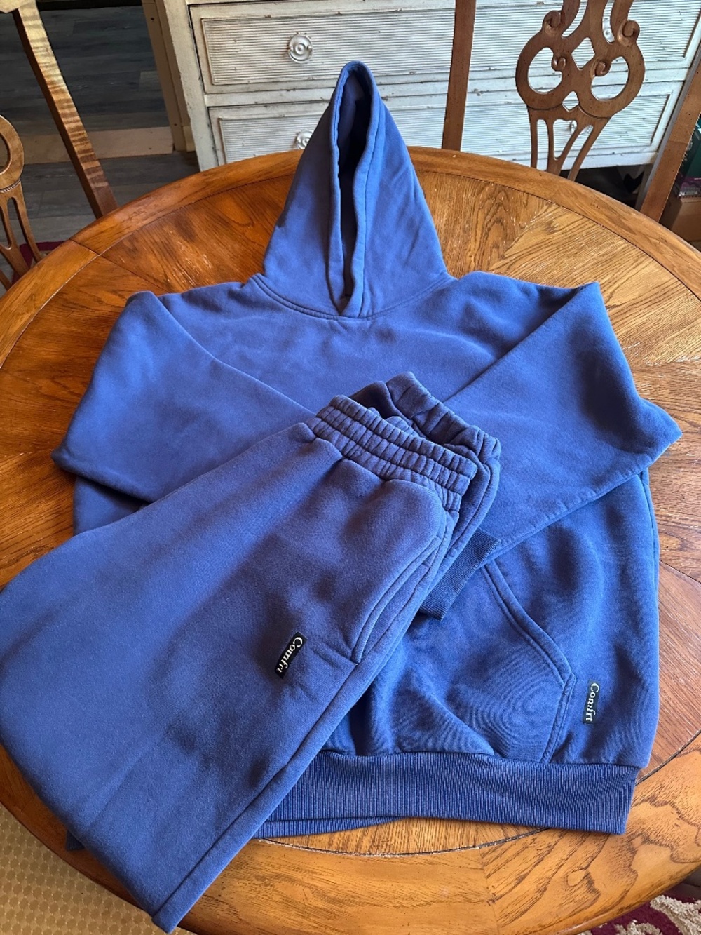 Comfrt “The Standard” Matching Hoodie & Sweatpants Set | Slate Blue | XL/L